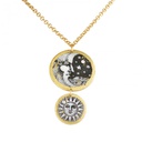 Moon & Sun Double Disc Necklace