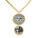 Sun & Moon Double Disc Necklace