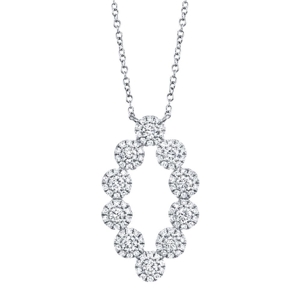 14k Diamond Marquise Shape Eden Necklace