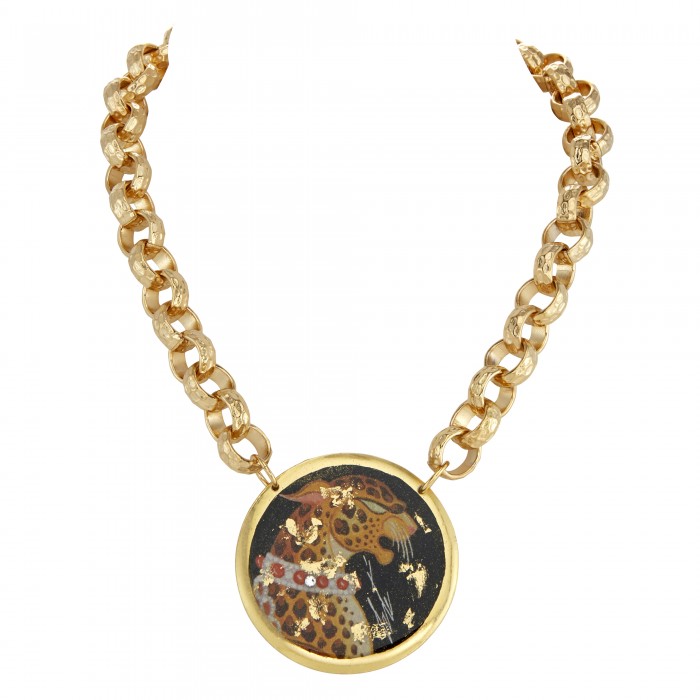 Erté Leopard Necklace
