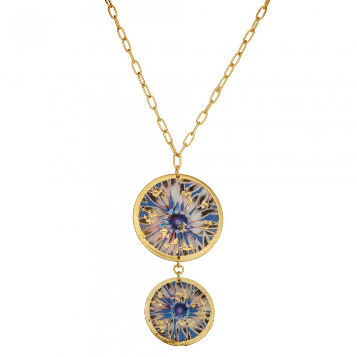 Santorini-Crete Double Drop Necklace