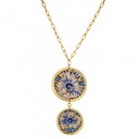 Santorini-Crete Double Drop Necklace