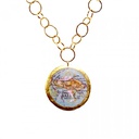 Bali/Honolulu Double-Sided Map Pendant