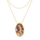 Botticelli Venus Large Oval Pendant