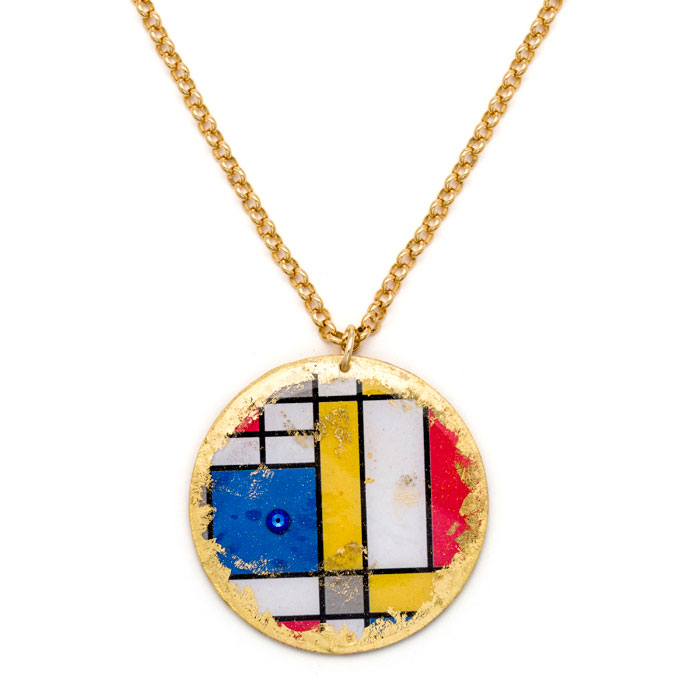 Mondrian 2" Disc Pendant