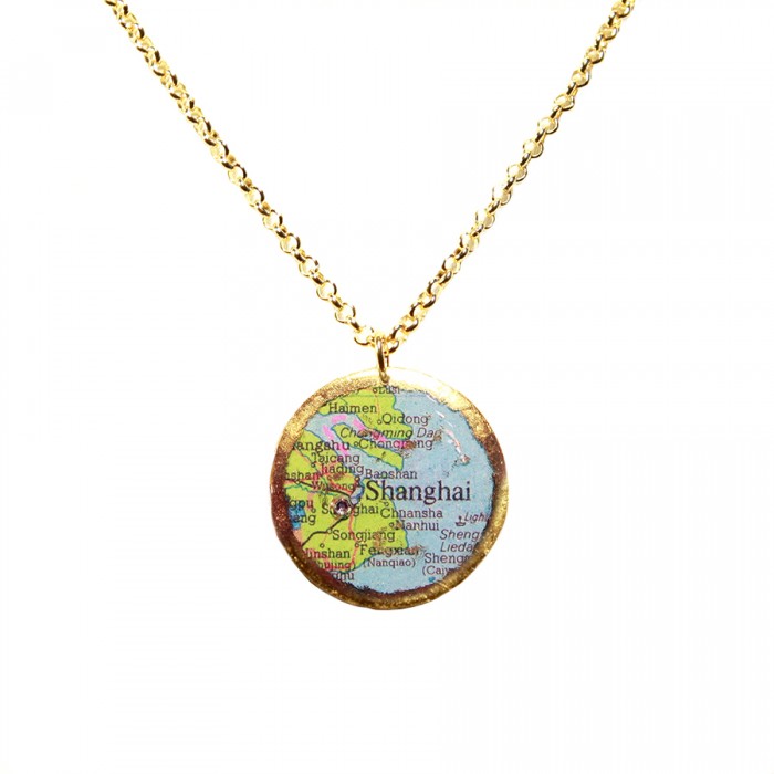 Shanghai Map Pendant