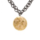 Copenhagen Disc Pendant Gold