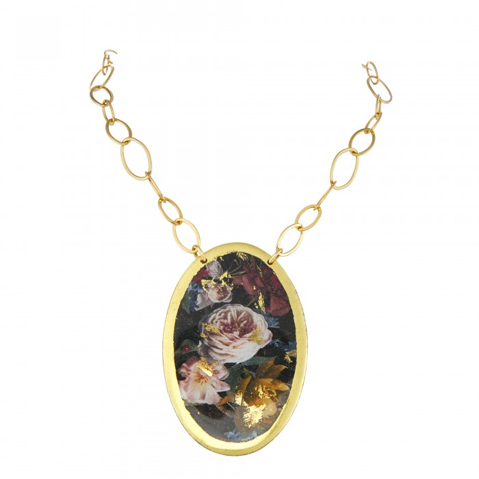 Dutch Flowers Vertical Pendant