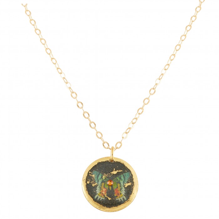 Green Butterfly Mini Pendant