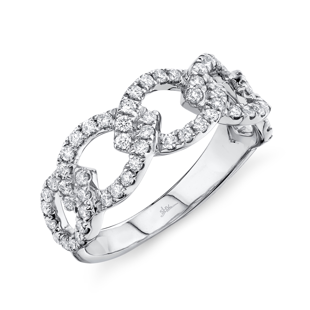 0.61ct 14k Diamond Link Ring
