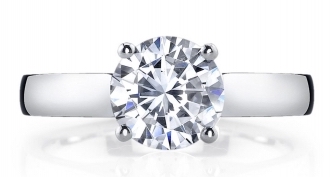 Standard Smart Solitaire 18k White Gold 3.00m Wide