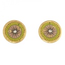 Compass Stud Earrings