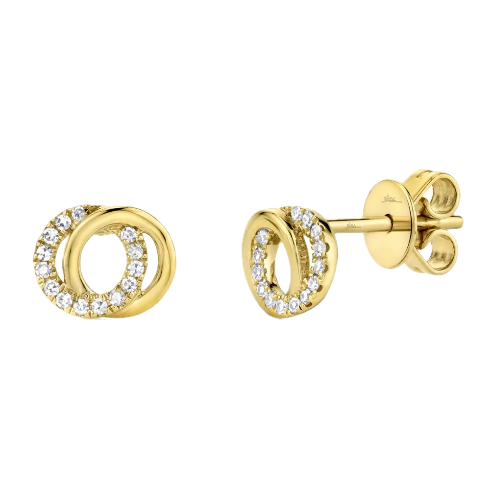 LOVE KNOT CIRCLE EARRING