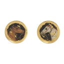 Raj Horse Stud Earrings - 0.75 In