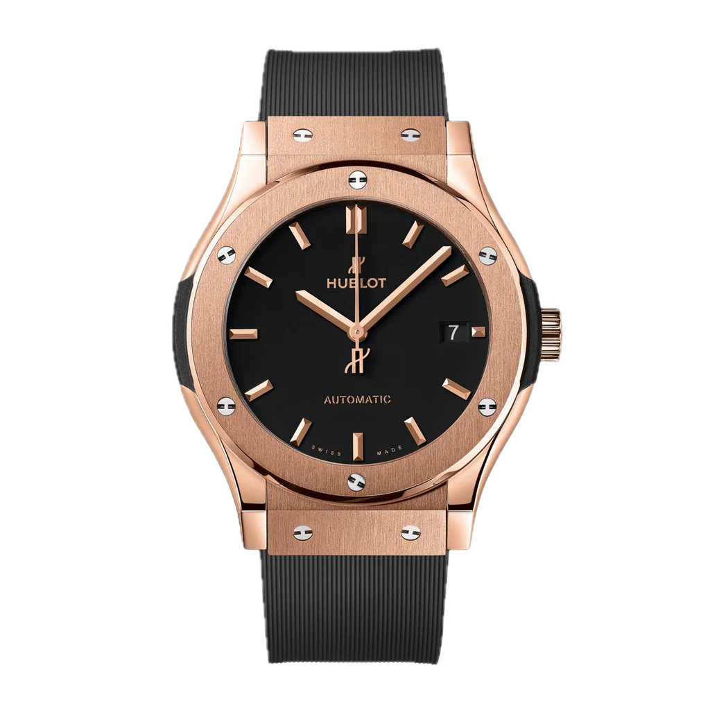 Hublot 45m Classic Fusion King Gold W/Black Dial