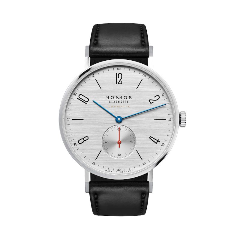 Tangente Neomatik 39 Silver Dial On Black Strap
