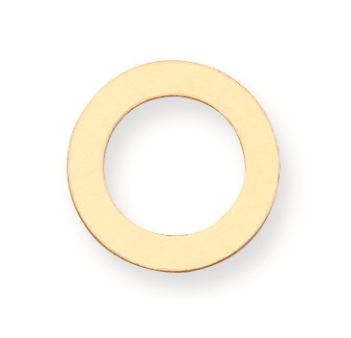 14k Circle With Hole Stamping