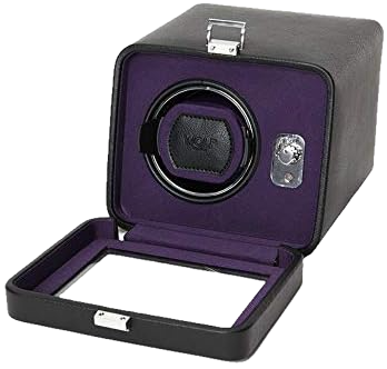 Windsor Single Winder W/Cover - Black & Purple