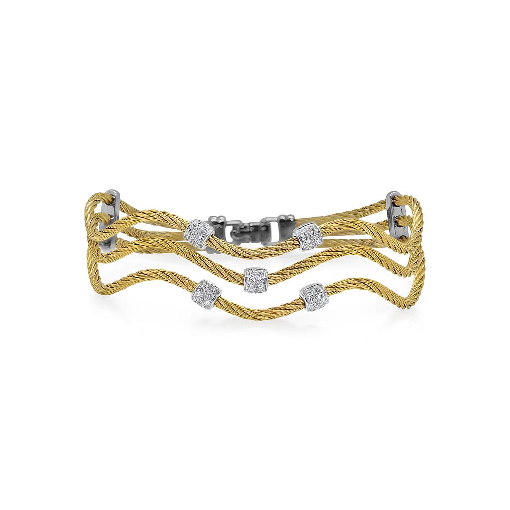 Yellow Cable Petite Wave Bracelet