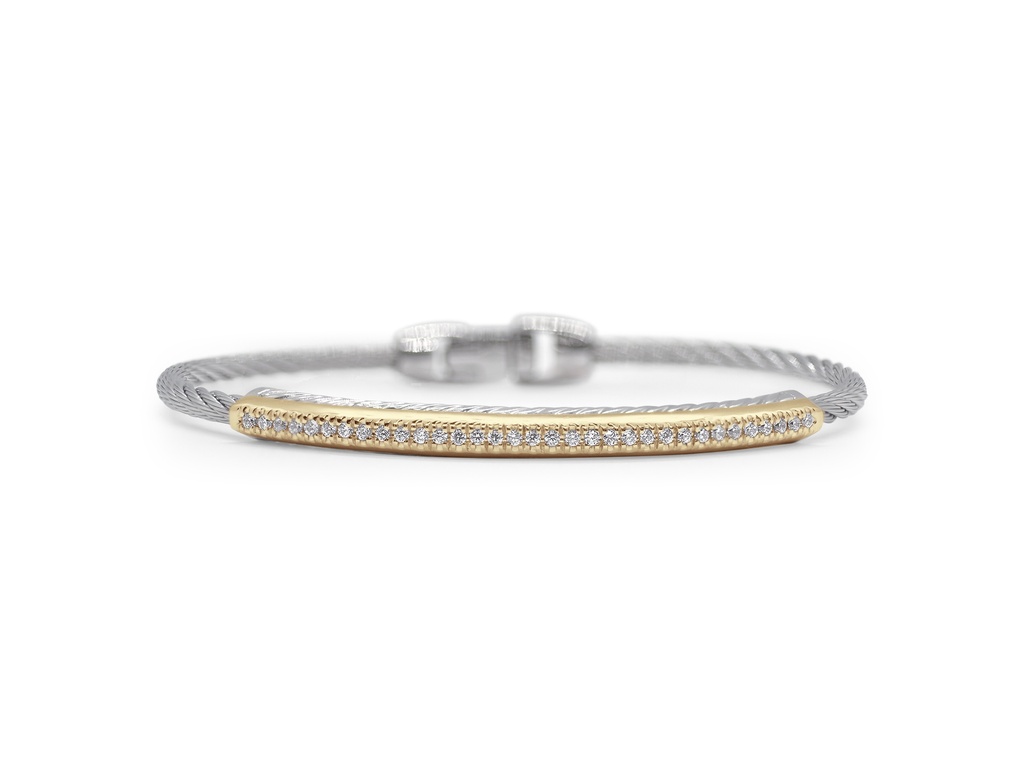Cable Channel Bar Bracelet