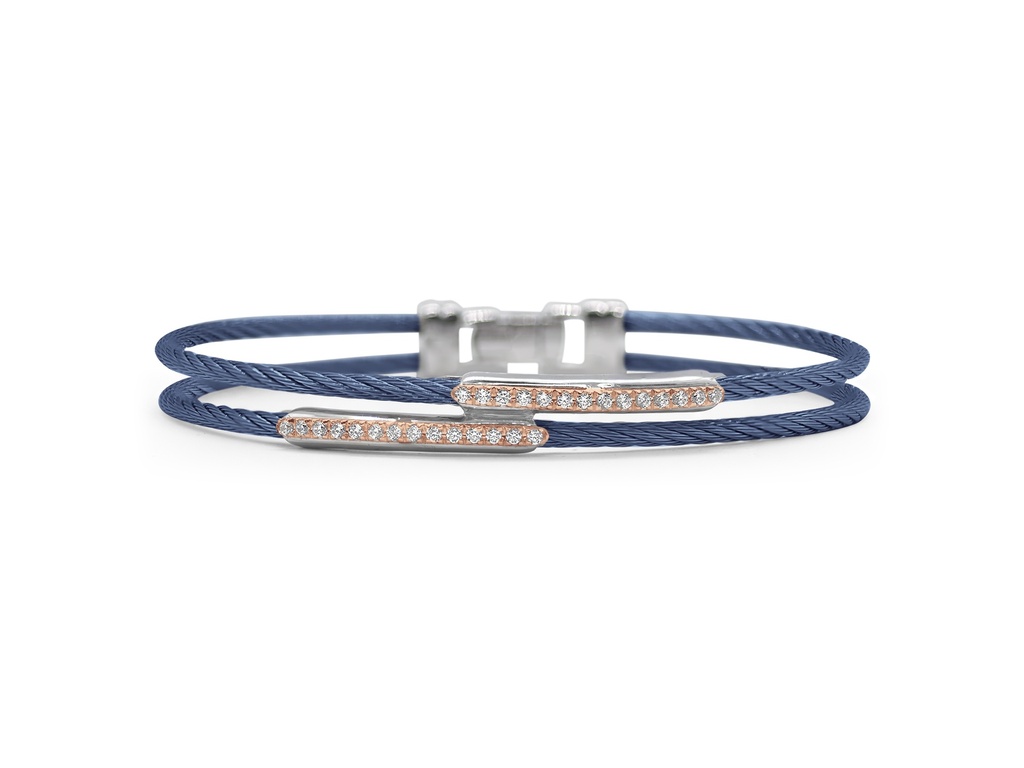 Cable Dual Channel Bar Bracelet