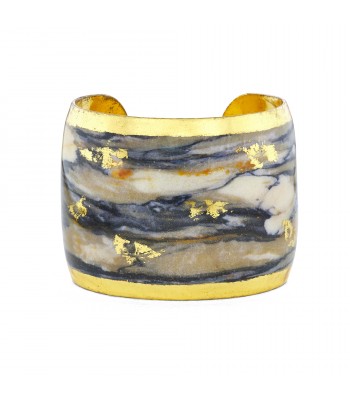 Marbel Blue & White 2 Inch Cuff Bracelet