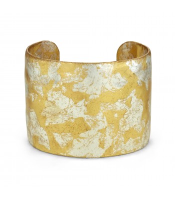 Stockholm Cuff 2in Gold & Silver Leaf
