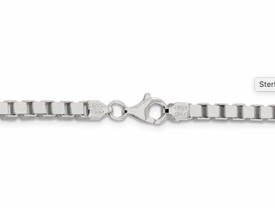 Sterling Silver 3.75mm Box Chain