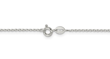 Sterling Silver 1.25mm Diamond-Cut Cable Chain