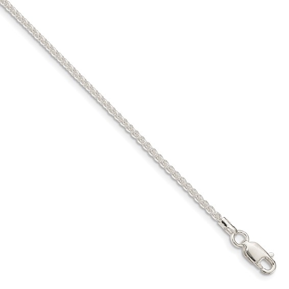 Sterling Silver 1.6mm Round Spiga Chain