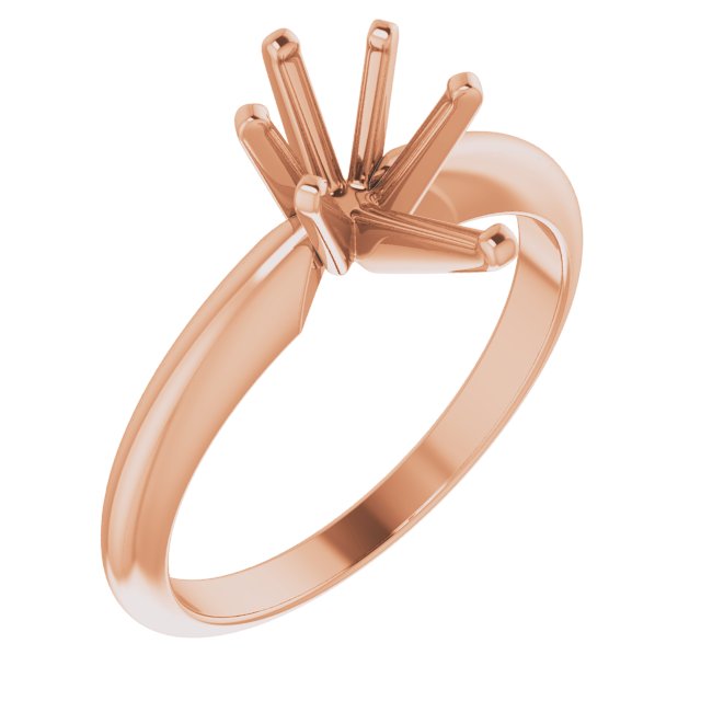 9x5.5 Mm Pear Heavy 6-Prong Engagement Ring Mounting