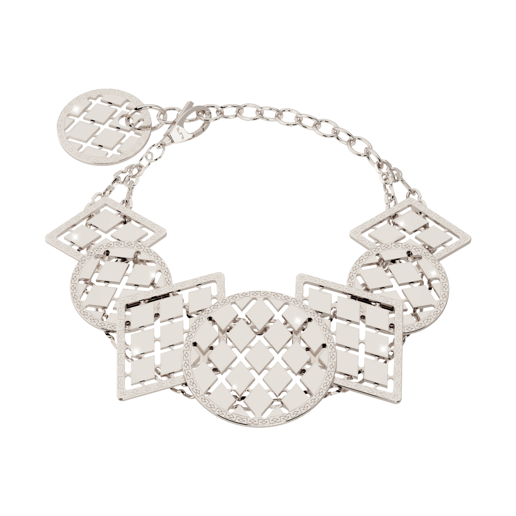 Rebecca Melrose 10 Rose Gold Plated Bracelet W/7 Pends