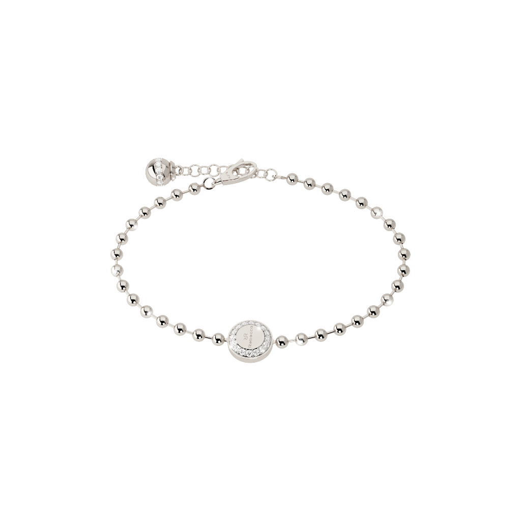 Rebecca White Bracelet W/Cz Stones