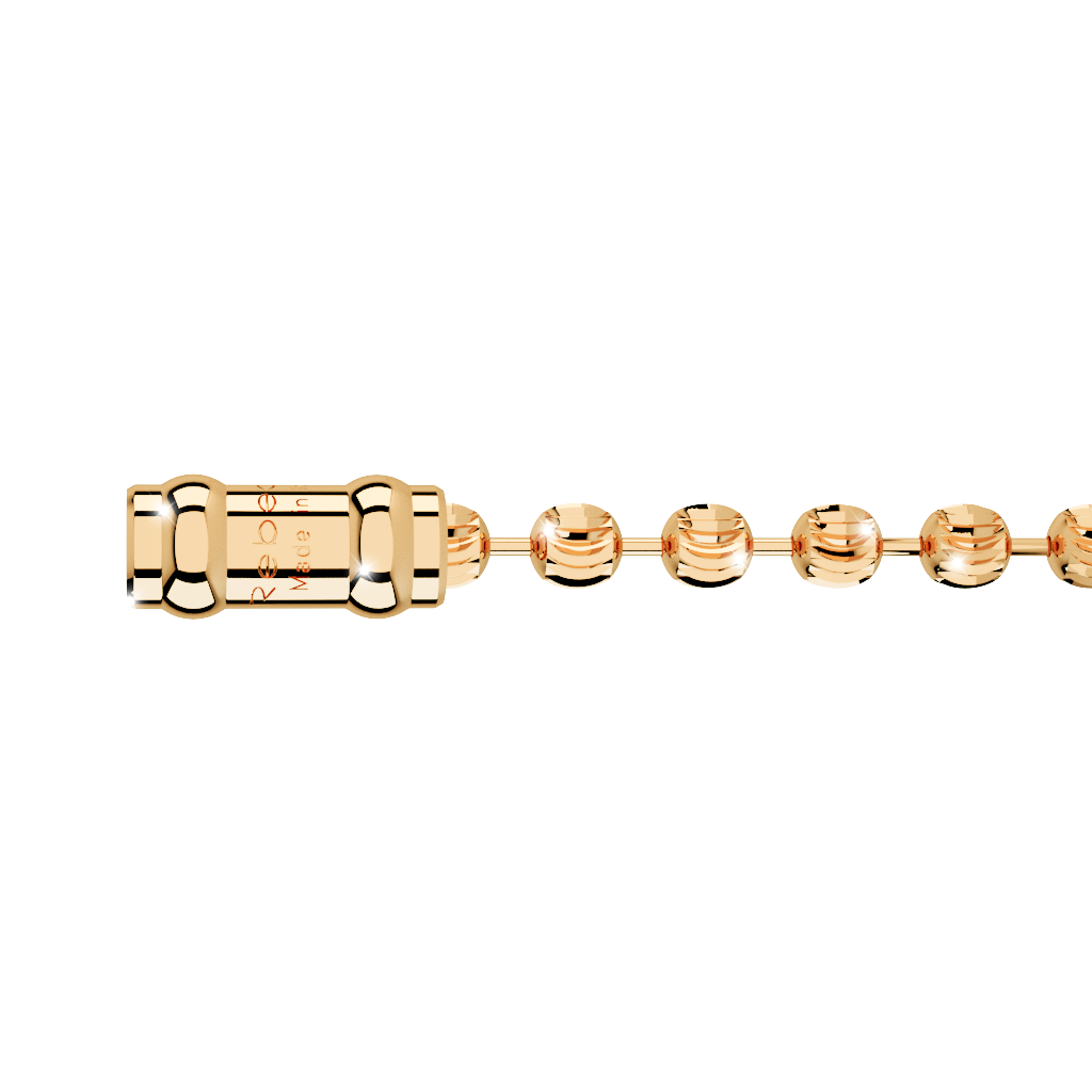 My World Yellow Gold Tone Bead Bracelet