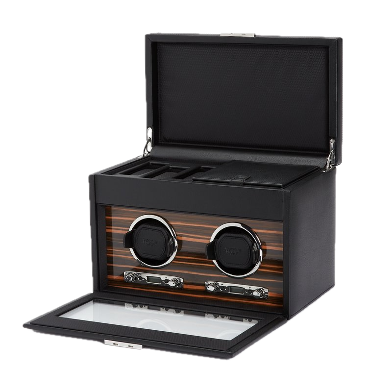 Wolf Designs Roadster Double Winder W/Storage Wood Inside