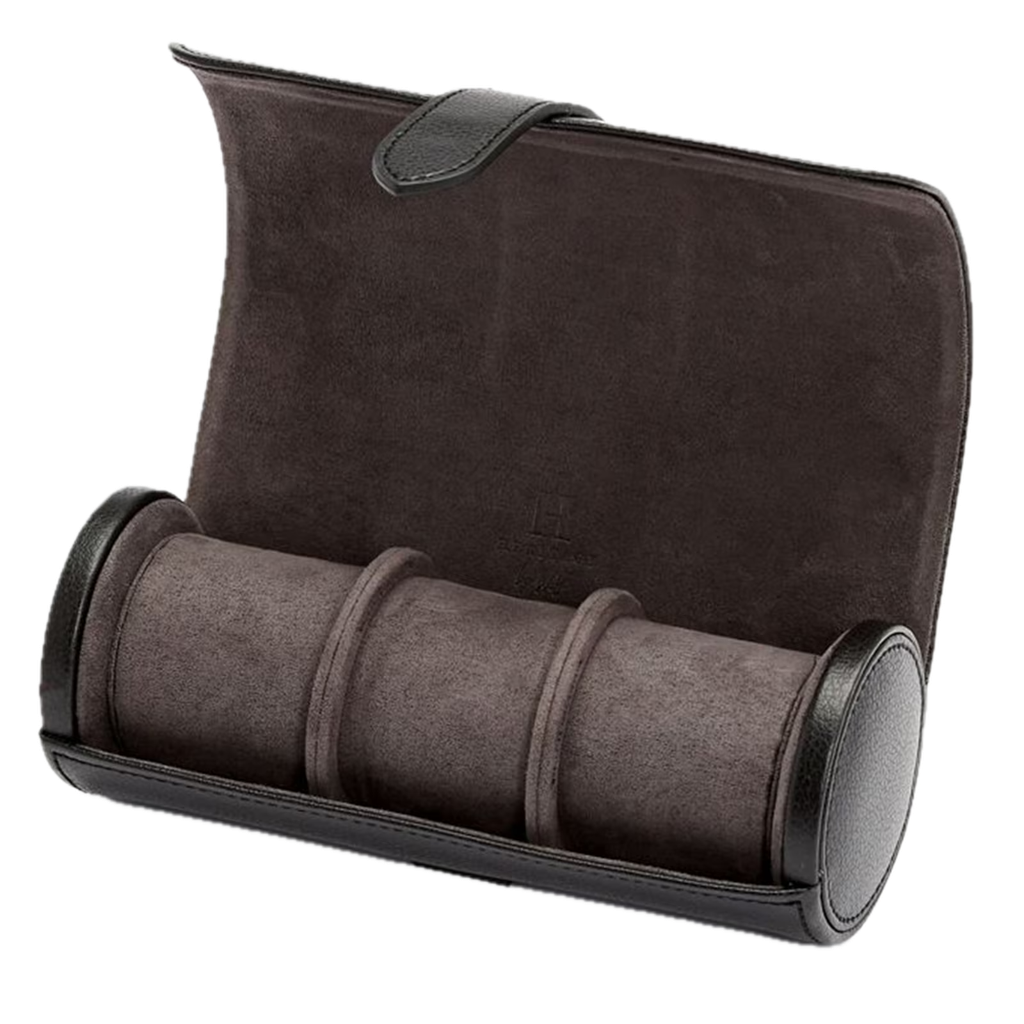 Wolf Blake Watch Roll Black & Grey