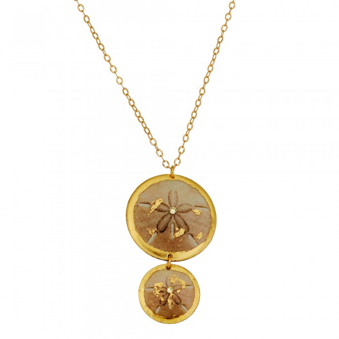 Sand Dollar Double Drop Necklace
