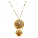 Sand Dollar Double Drop Necklace