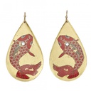 Goldfish Teardrop Earrings