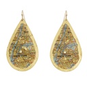 New York City Map Teardrop Earrings
