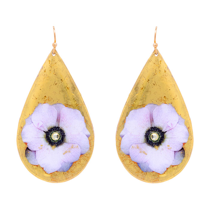 Anemone Teardrop Earrings