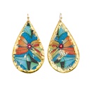 Sea Floral Teardrop Earrings