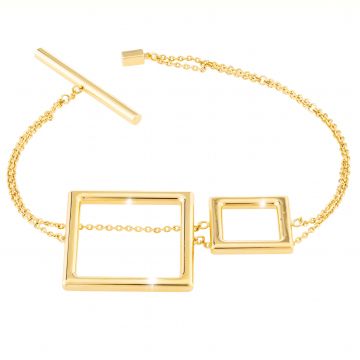 Ludi Double Square Bracelet