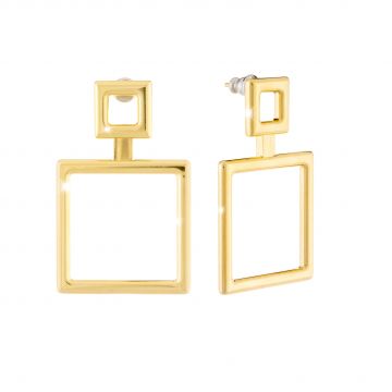 Ludi Double Square Dangle Earrings