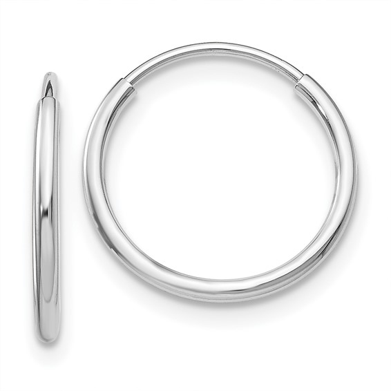 Polished Endless Tube Hoop Earrings