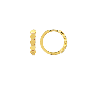 Honey Comb Mini Huggie Earring