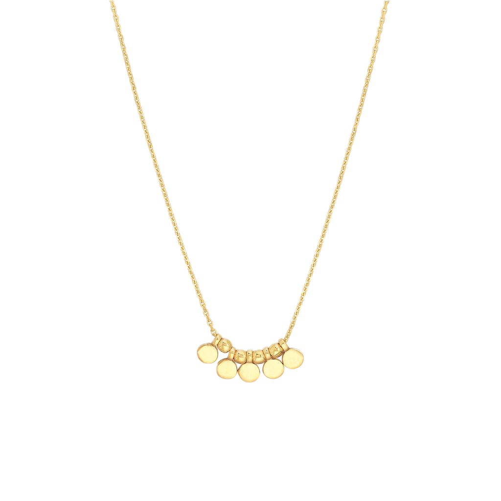 5 Adjustable Mini Disk Necklace