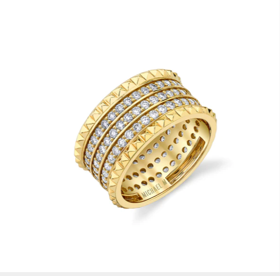 TETRA TRIPLE PAVE BAND