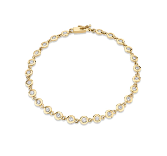 ROUND BEZEL TENNIS BRACELET