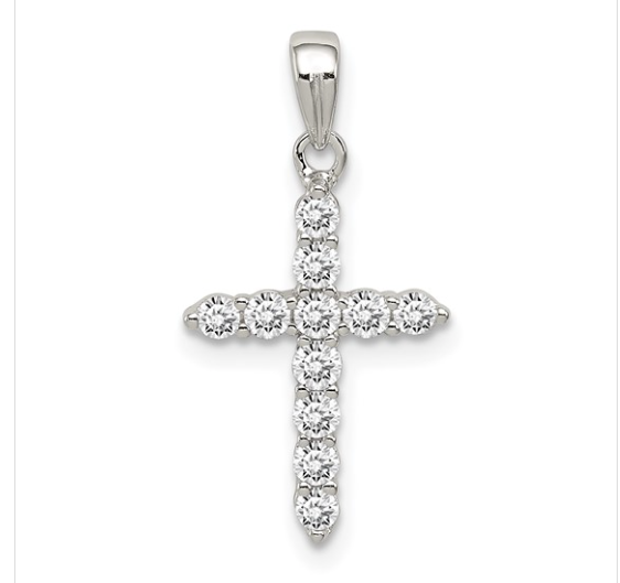 CZ Cross Pendant